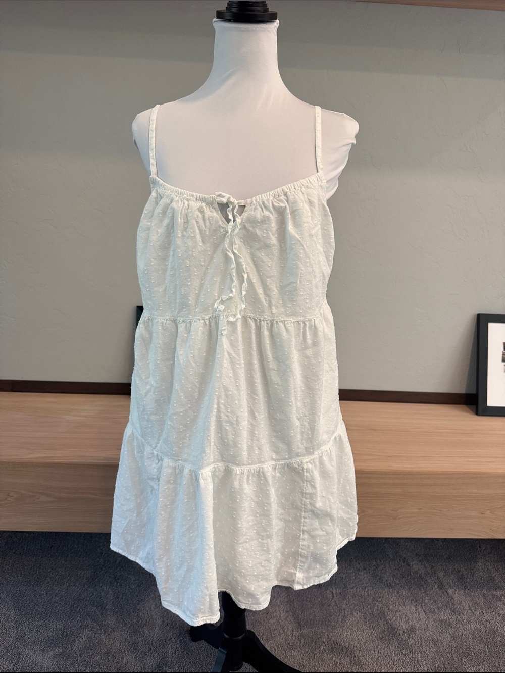 Old Navy White Eyelet Mini Dress - EUC